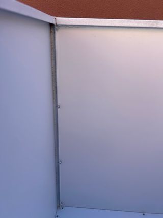 2 Maceteros Cuadrados Blancos Efecto Cemento