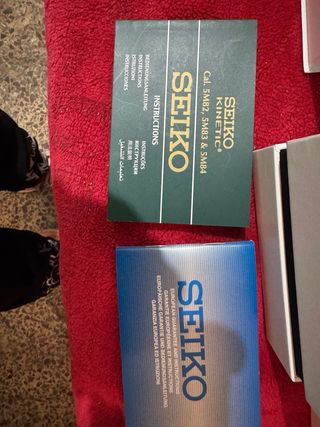 Caja original Seiko con manuales