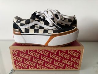 Vans Old Skool plataforma checkerboard