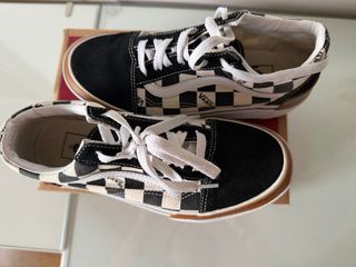 Vans Old Skool plataforma checkerboard