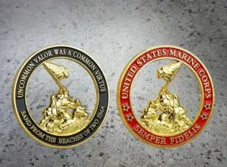 Moneta Commem. Battaglia Iwo Jima