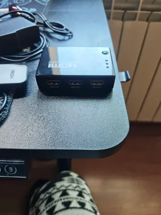 Switch HDMI 3 Entradas + Mando + Cable