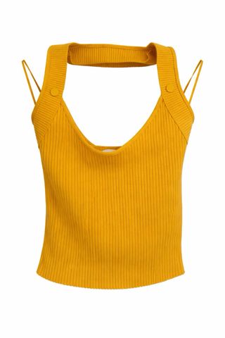 Top Zara Amarillo Talla Única