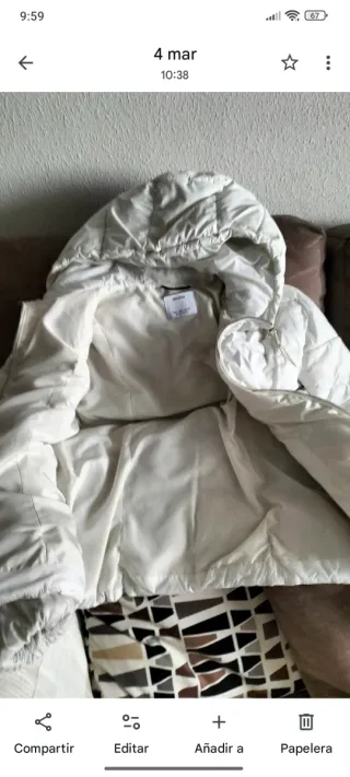 Chaqueta de abrigo acolchada