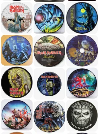 Lote Chapas Iron Maiden