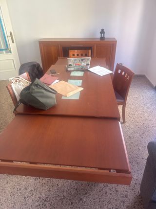 Mesa de cocina extensible con 4 sillas