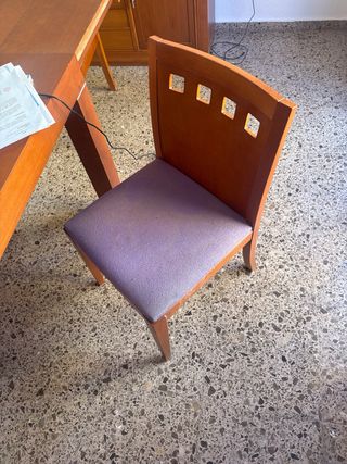 Mesa de cocina extensible con 4 sillas