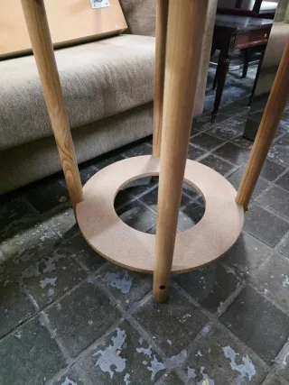 Mesa camilla redonda madera