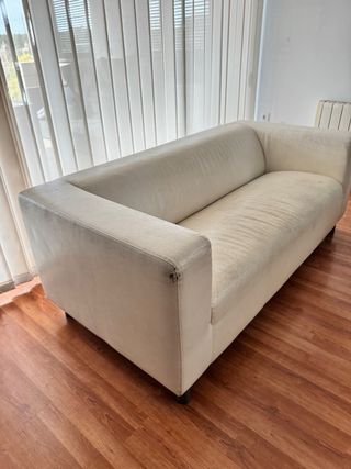 Sofá Ikea 2 plazas blanco/beige