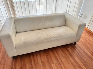 Sofá Ikea 2 plazas blanco/beige