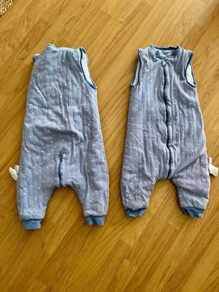 Saco pijama azul con cremallera