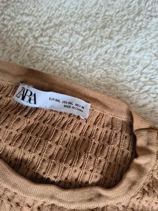 Jersey Zara marrón con botones