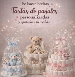 Tartas de pañales personalizadas