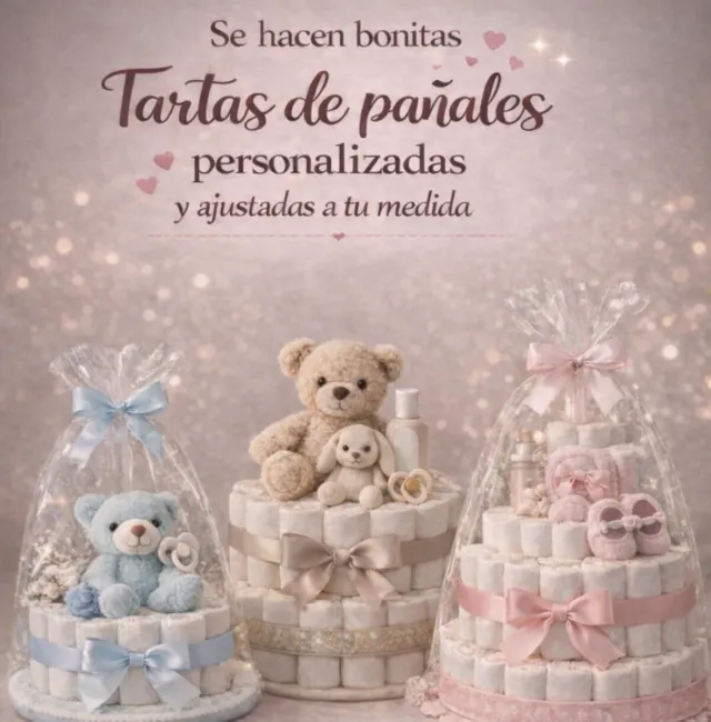 Tartas de pañales personalizadas