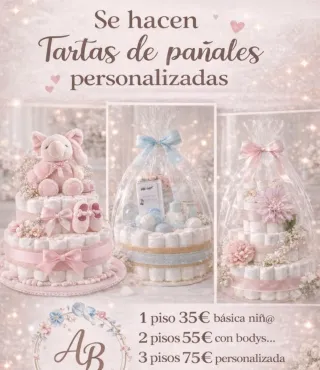 Tartas de pañales personalizadas
