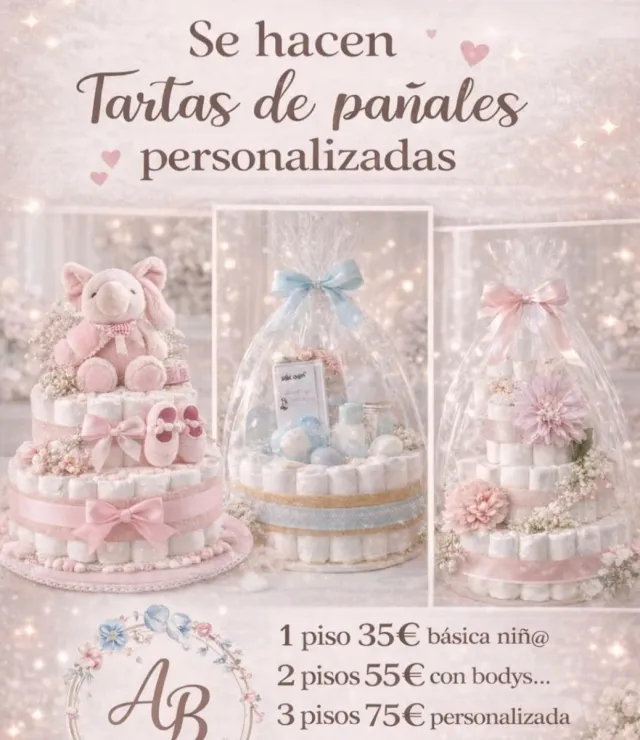Tartas de pañales personalizadas