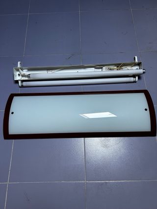 Lámpara fluorescente rectangular