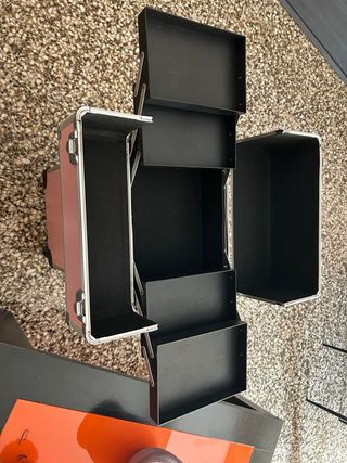 Maleta de peluquería y estética rosa