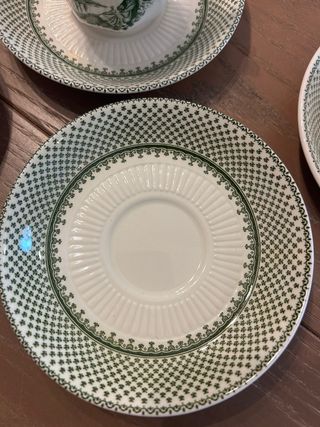 Juego de café Adams verde y blanco