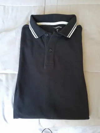 Polo nero Terranova taglia L
