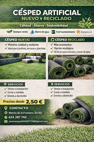 VENTA E INSTALACION DE CESPED ARTIFICIAL