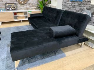 Sofá Cama Keren XS Negro Terciopelo