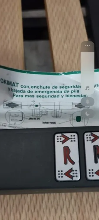 Cama articulada madera con mando