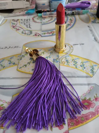 Llavero copo de nieve dorado y blanco