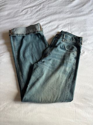 Pantalón vaquero baggy tiro medio de Zara