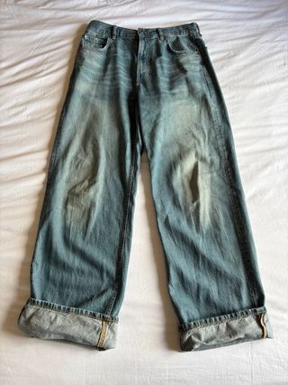 Pantalón vaquero baggy tiro medio de Zara