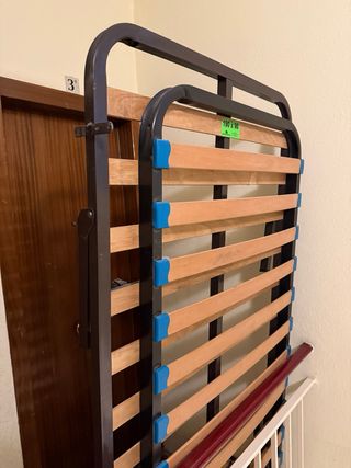 Somier patas 190x90 metal y madera