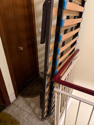 Somier patas 190x90 metal y madera