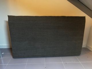 Cabecero Cama Tapizado Gris 1,35