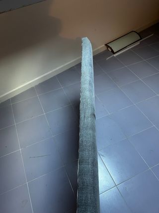 Cabecero Cama Tapizado Gris 1,35