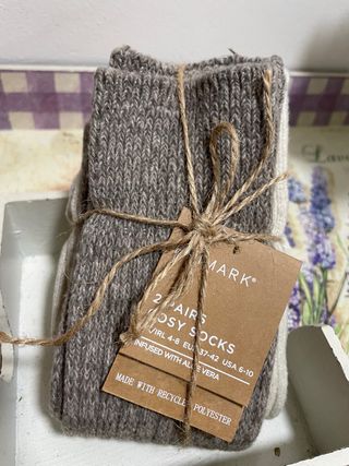 Pack 2 Calcetines Primark Gris y Beige