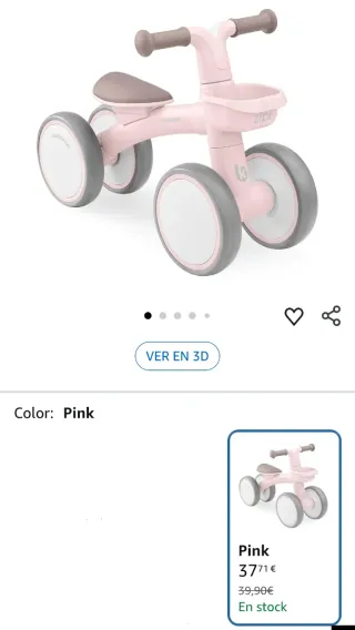 KikkaBoo Bicicleta Sin Pedales ZIPI, Correpasillos