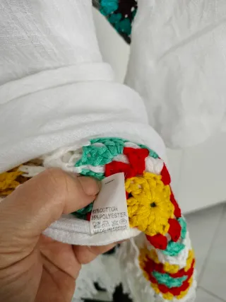 Vestido Verano Crochet Multicolor Talla Única