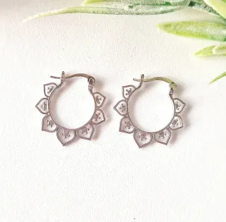 Orecchini boho-chic argento