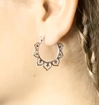 Orecchini boho-chic argento