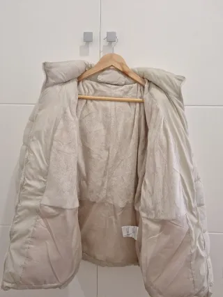 Abrigo señora blanco crudo