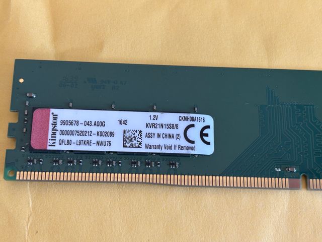Memoria RAM Kingston 8GB DDR4 2133MHz