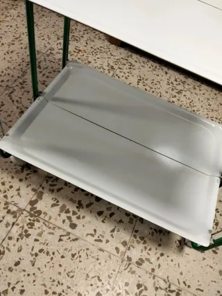 Camarera plegable 2 estantes