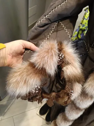 Piumino donna P&T pelliccia