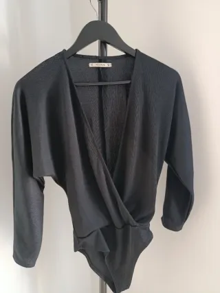 Body Cruzado Preto da Pull&Bear
