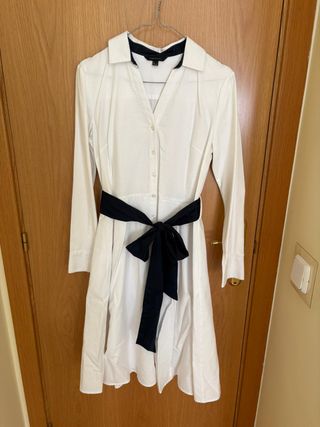 T40 NUEVO Vestido camisero blanco Cortefiel