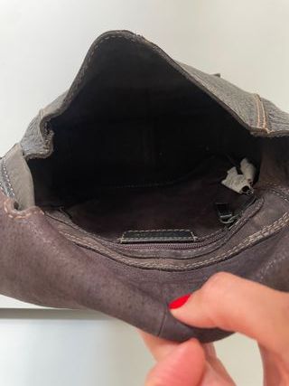 Bolso Adolfo Dominguez Piel Marrón Oscuro