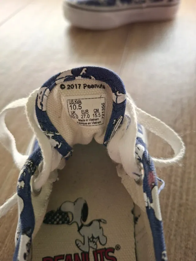 Zapatillas Vans Niño Snoopy N°27