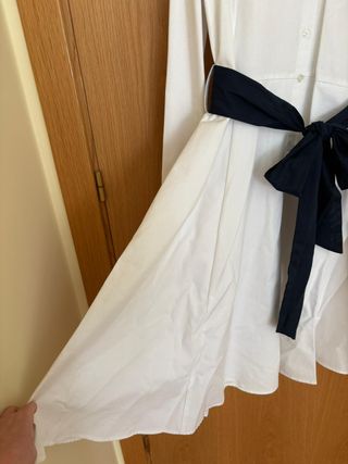 T40 NUEVO Vestido camisero blanco Cortefiel