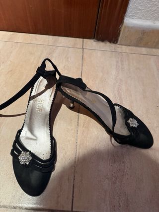 Zapatos de fiesta negros mujer