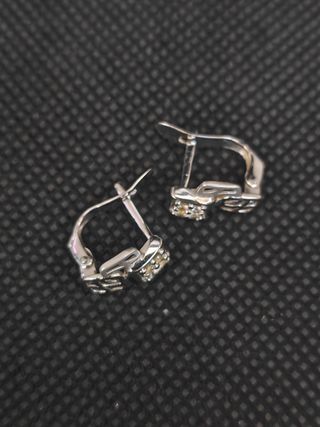 Pendientes Oro Blanco 18k Circonitas051-04-00545